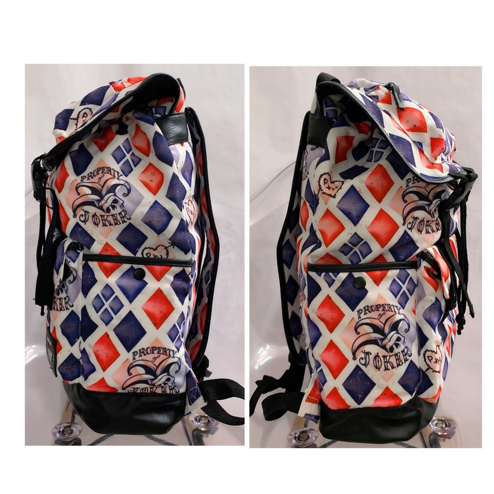 Pre-owned DC Comics Suicide Squad Harley Quinn Large Slouch Backpack - Picture 3 of 13